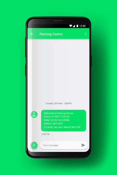 ticketless parking sms