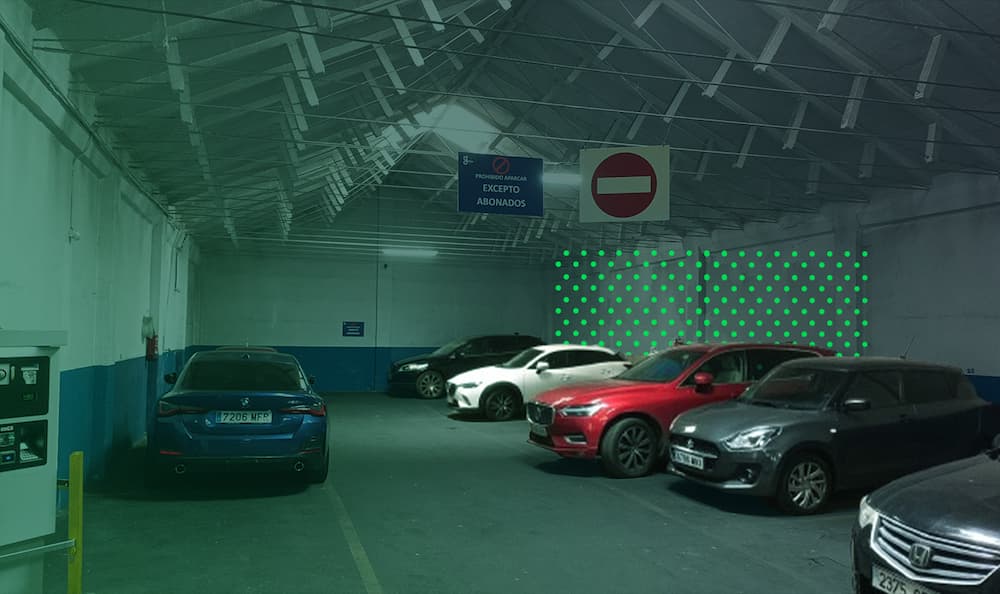 pequeños parkings